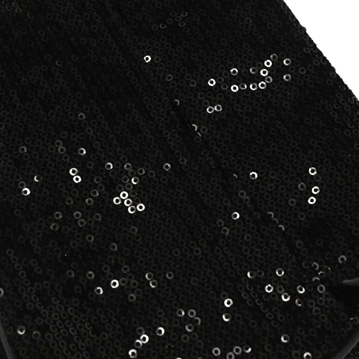 Christian Dior Black Velvet Sequins Saddle Handbag - Image 10