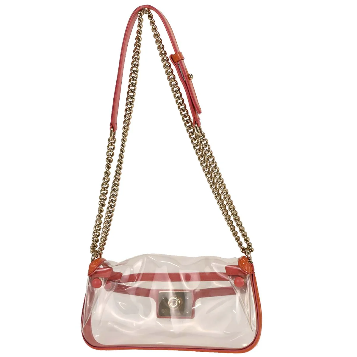 Boy Chanel Clear Pink PVC Patent leather Shoulder Bag - Image 2