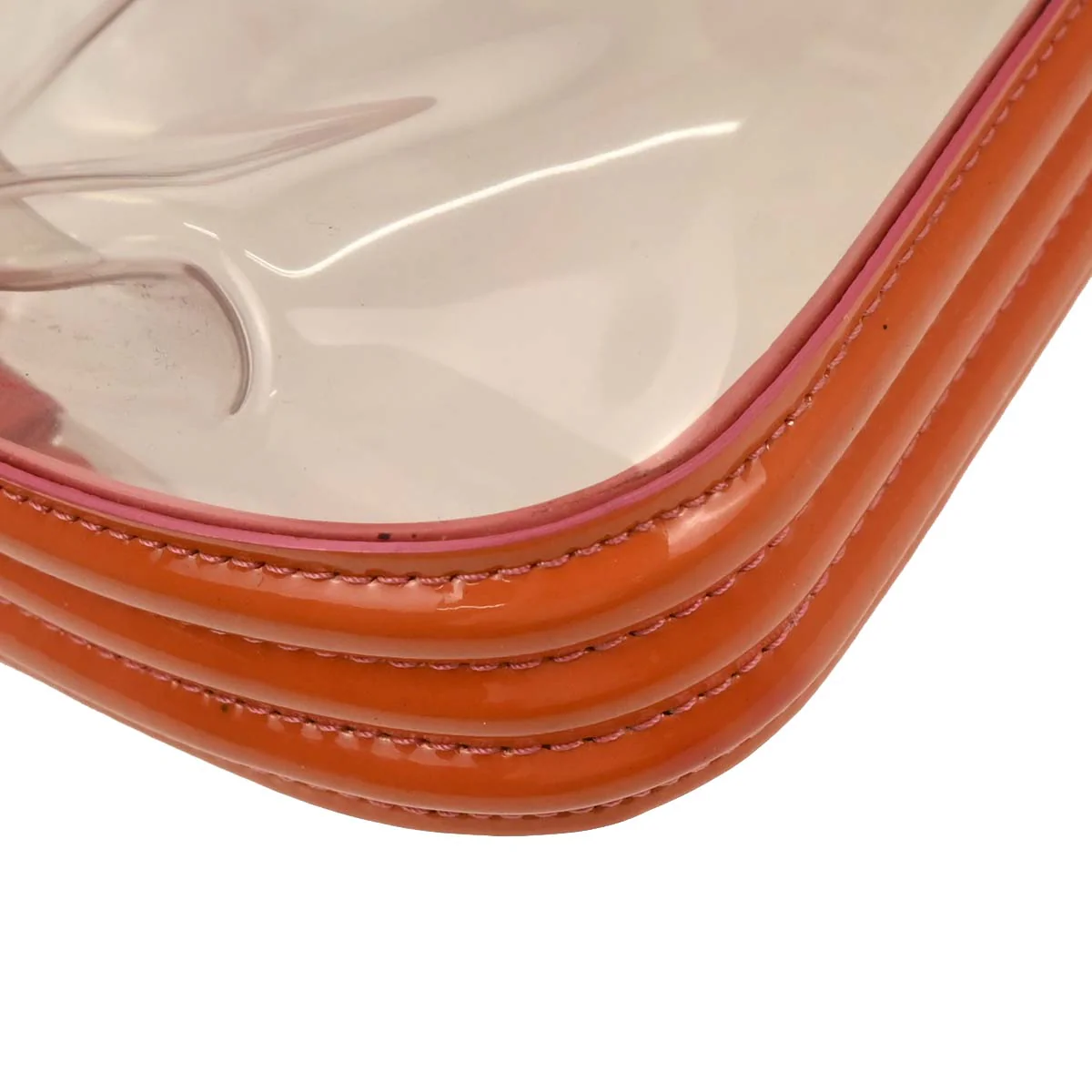 Boy Chanel Clear Pink PVC Patent leather Shoulder Bag - Image 4