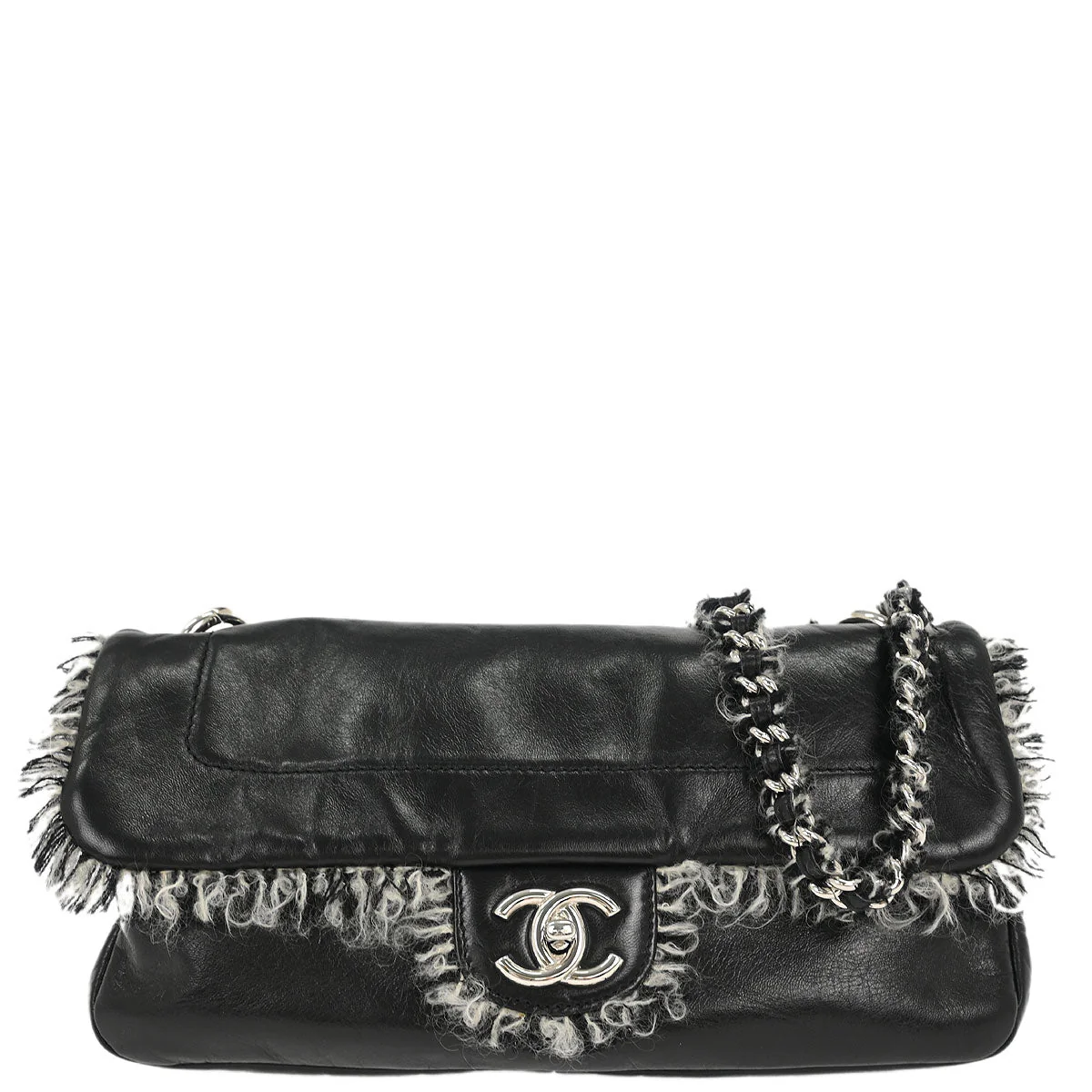 Chanel 2010-2011 Black Lambskin Shoulder Bag