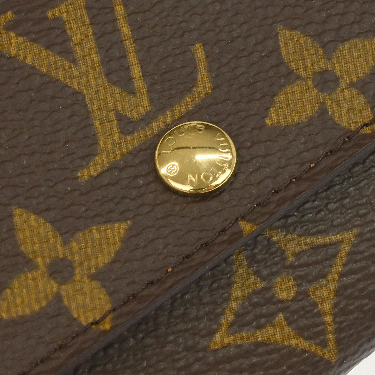 Louis Vuitton Monogram Porte Monnaie Plat Coin Purse Wallet M61930 - Image 5