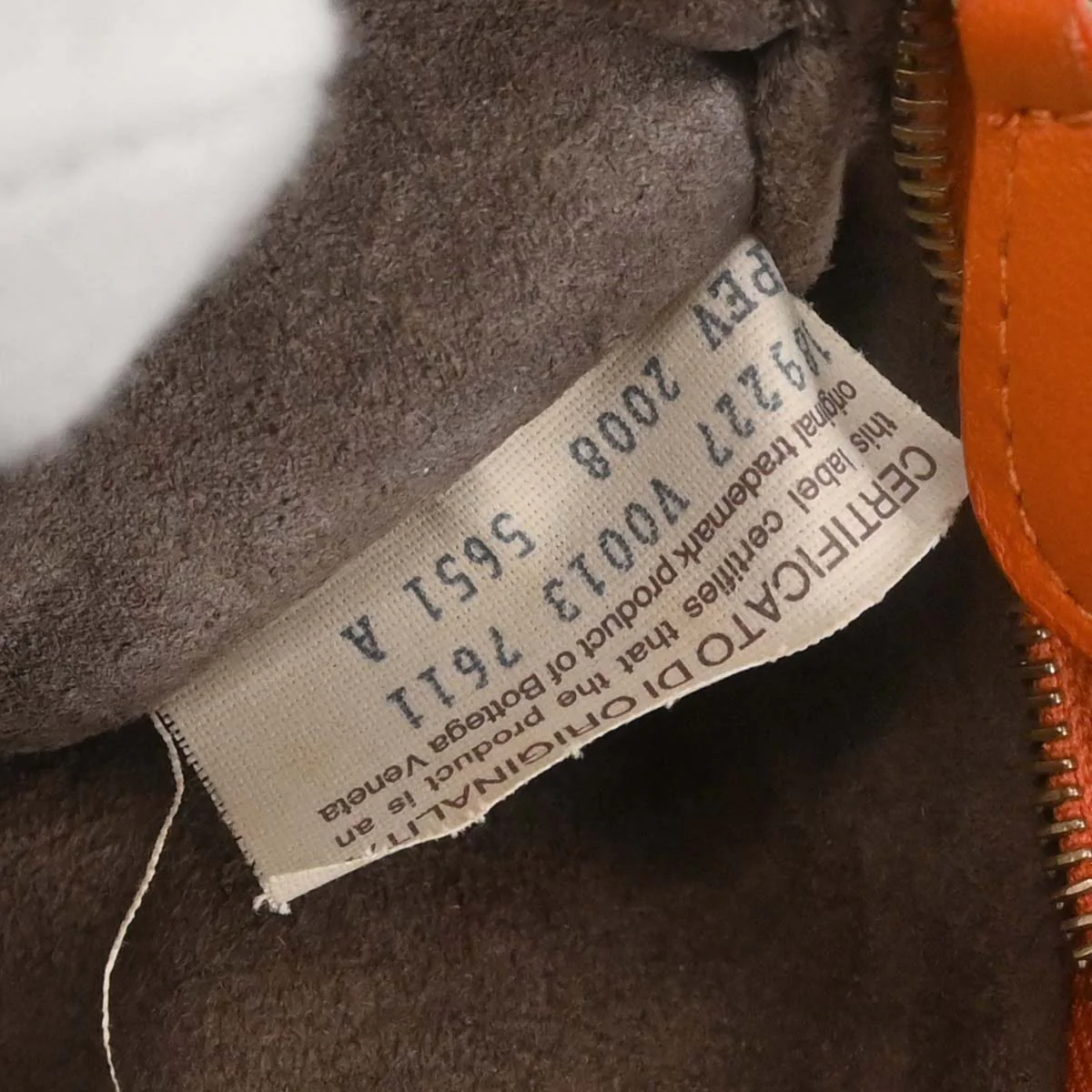 Bottega Veneta Orange Lambskin Intrecciato Hobo Handbag - Image 18