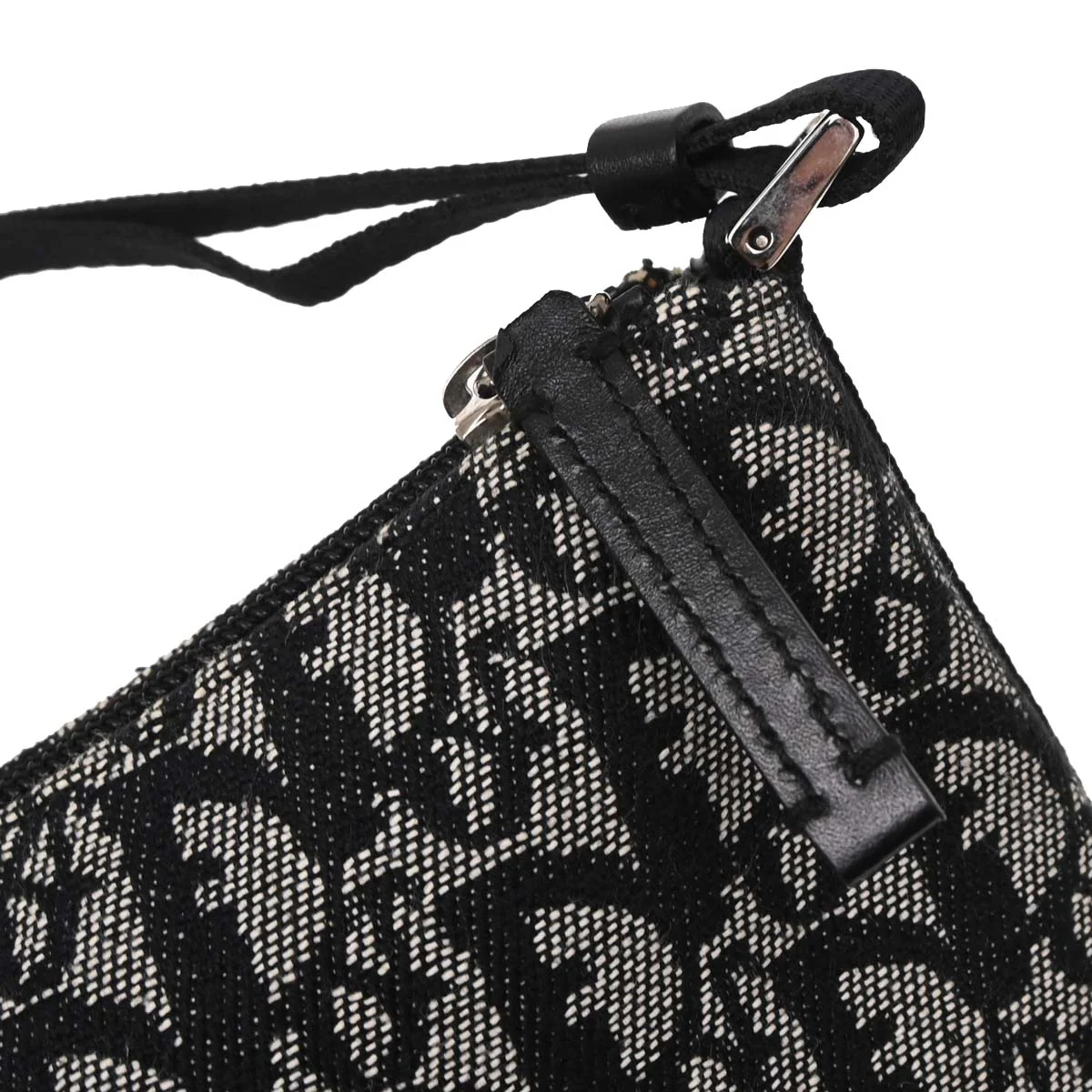 Christian Dior Black Canvas Trotter Handbag - Image 7
