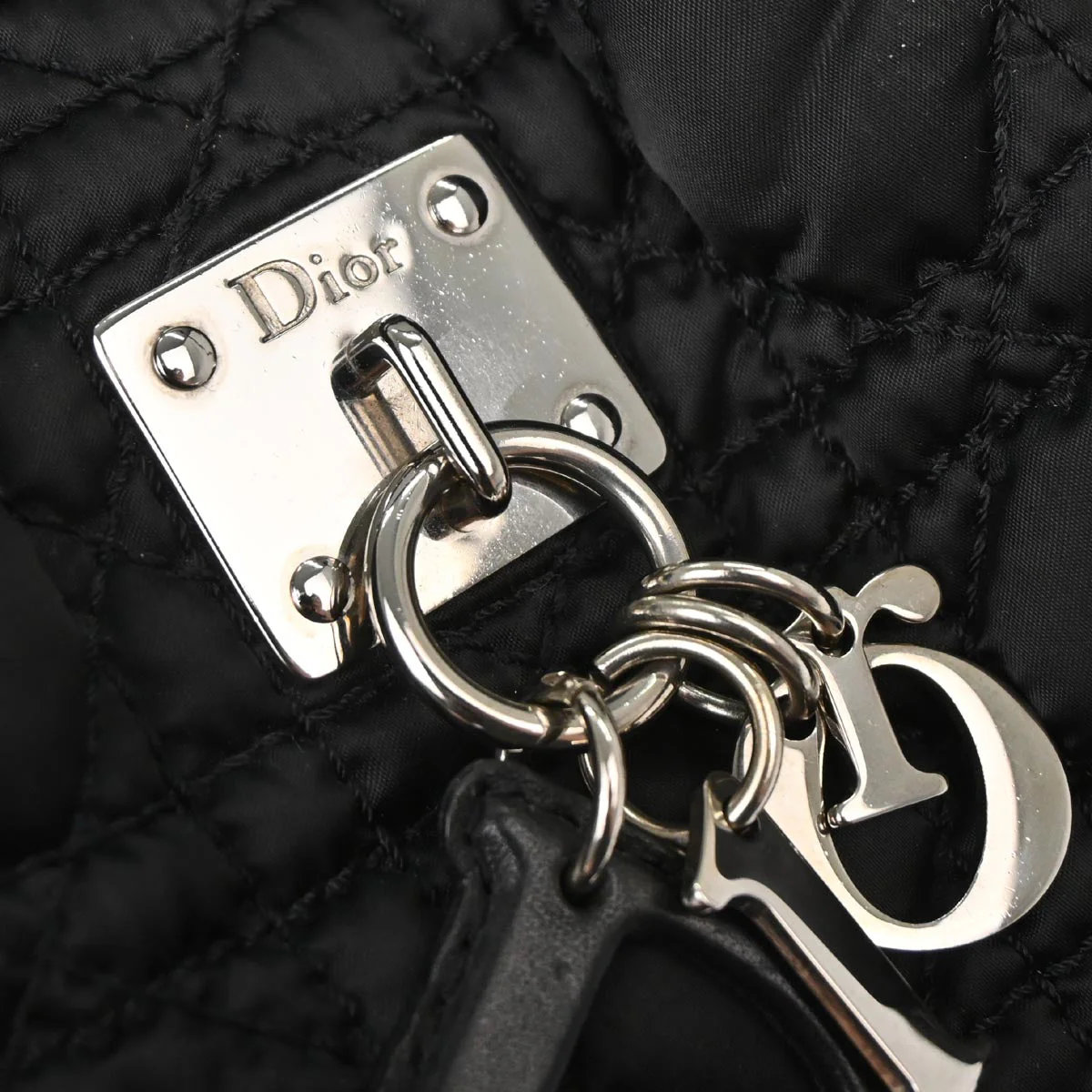 Christian Dior Black Nylon Lovely Tote Handbag - Image 10