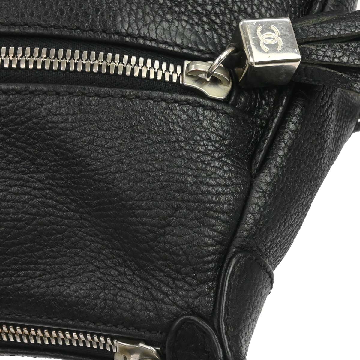 Chanel Black Calfskin Fringe Handbag - Image 4