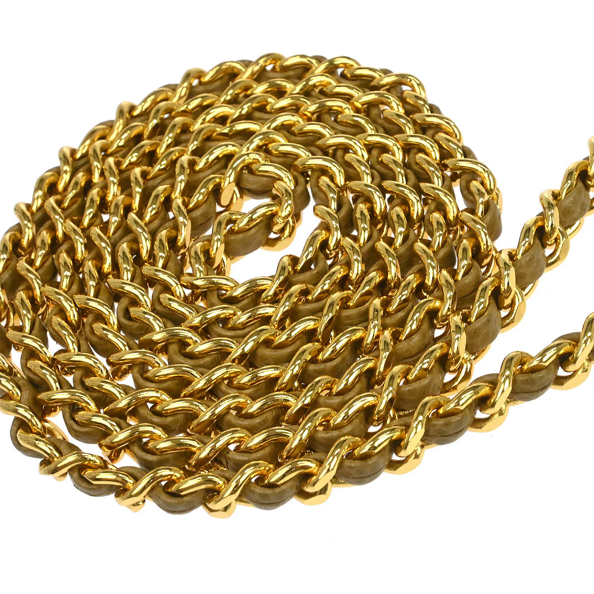 Chanel 1996-1997 Beige Caviar Skin Chain Shoulder Bag Pochette Phone Case - Image 8