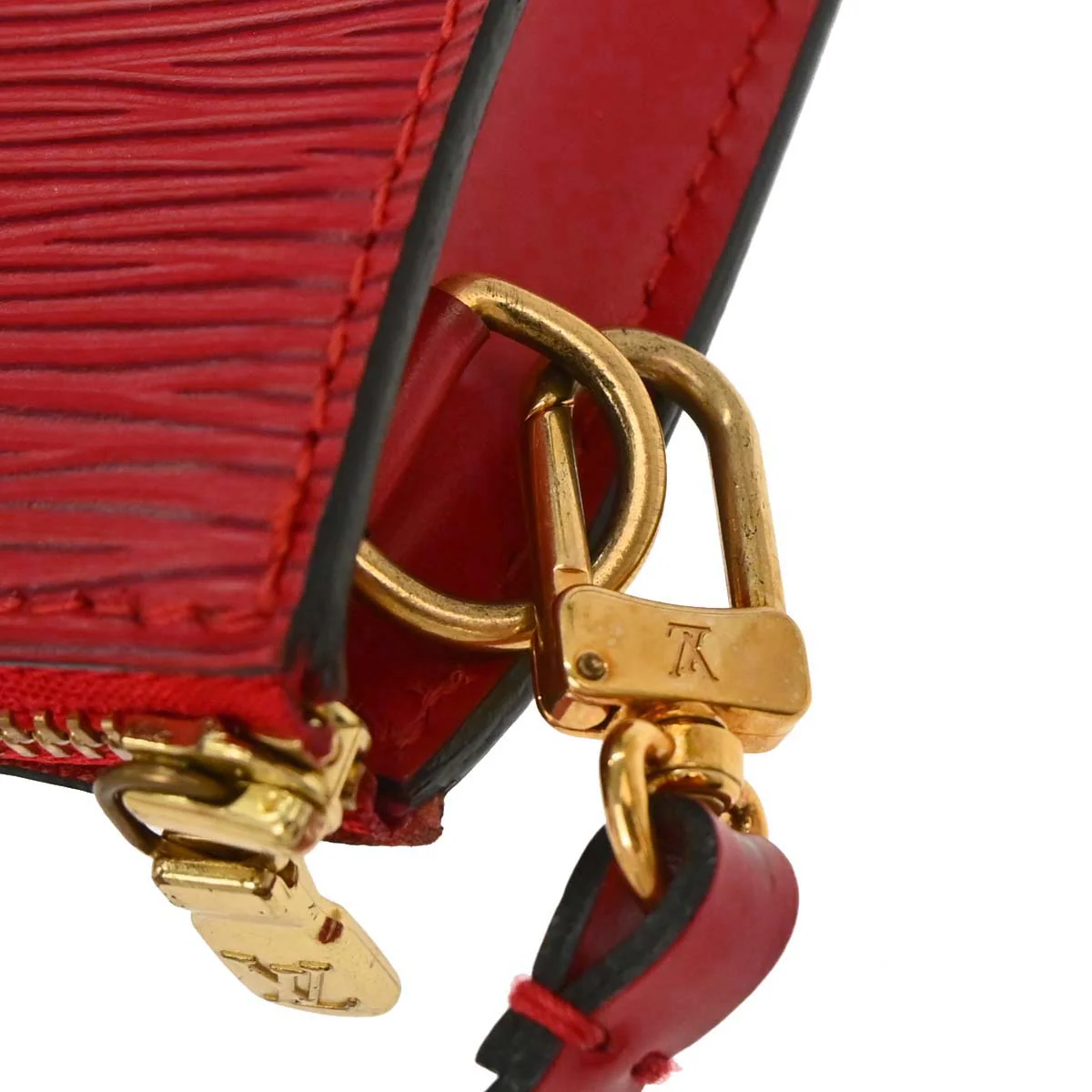 Louis Vuitton Red Epi Pochette Accessoires 21 Handbag M52957 - Image 11