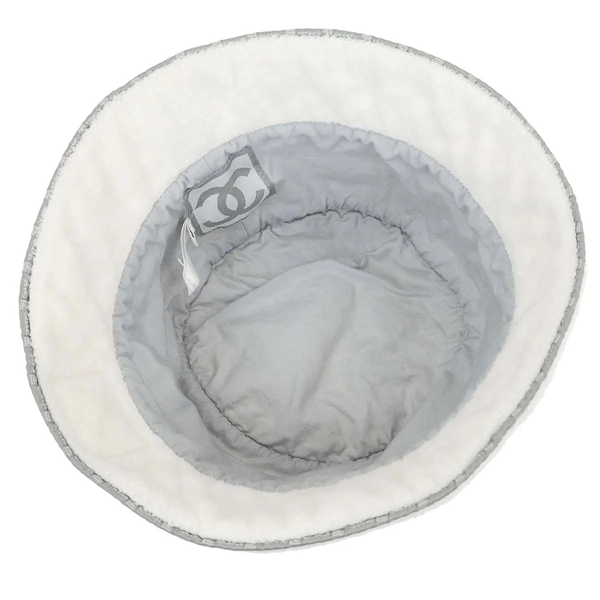 Chanel White Sport Line Bucket Hat #M Small Good - Image 4