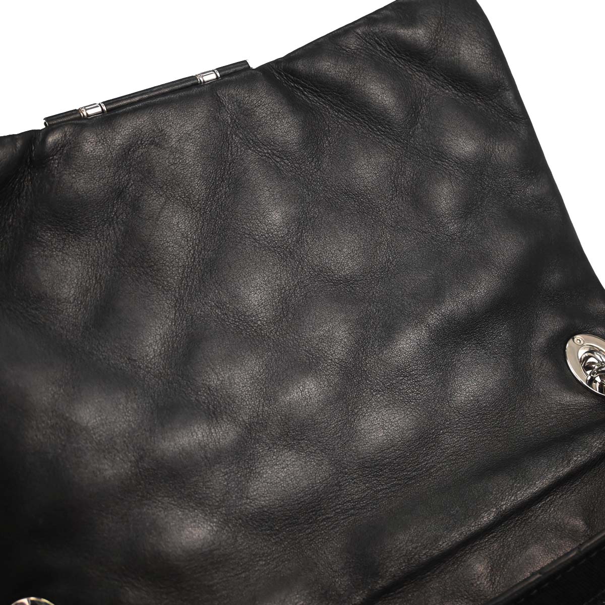 Chanel 2006-2008 Black Lambskin Icons Secret Label Flap Bag Shoulder Bag - Image 14