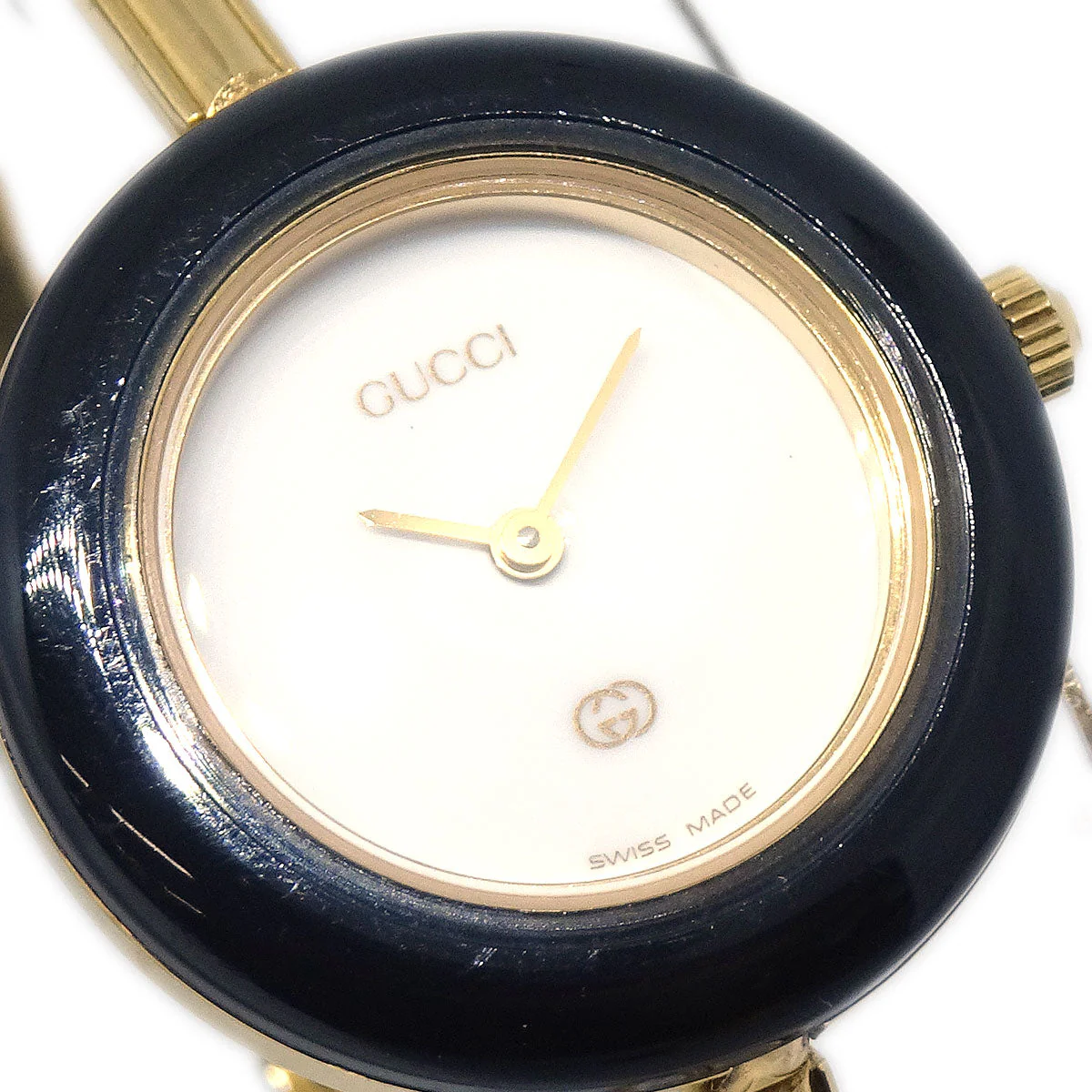 Gucci 11/12 Change Bezel Chameleon Quartz Watch SS - Image 3