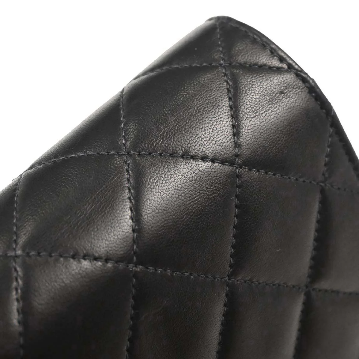Chanel 2000-2002 Black Lambskin Turnlock Mini Full Flap Shoulder Bag - Image 10