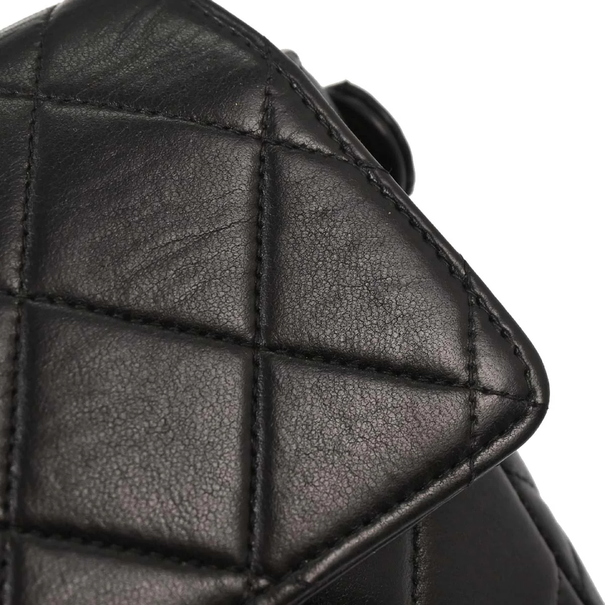 Chanel Black Lambskin Handbag - Image 12