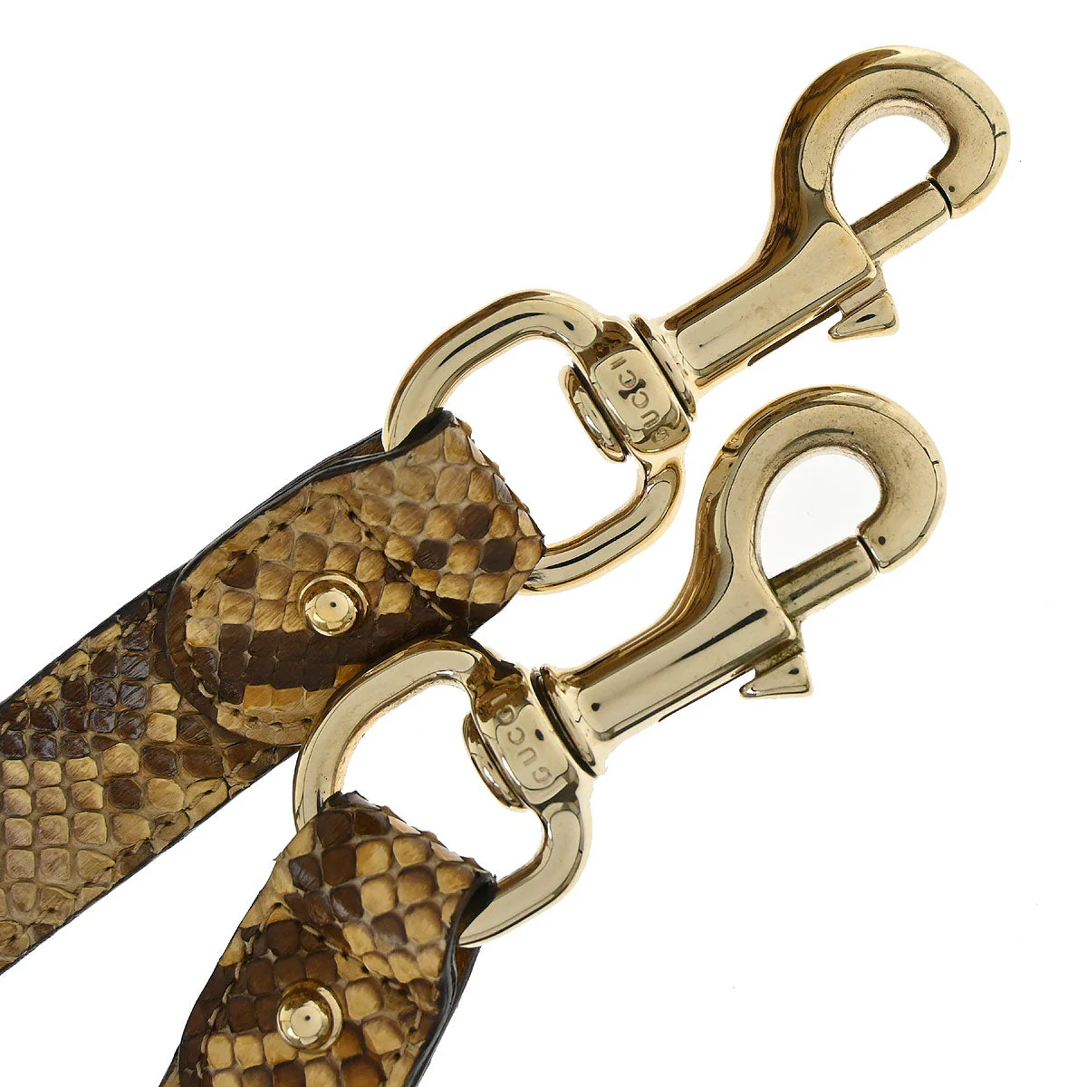 Gucci * Beige Python Bamboo 2way Handbag - Image 13