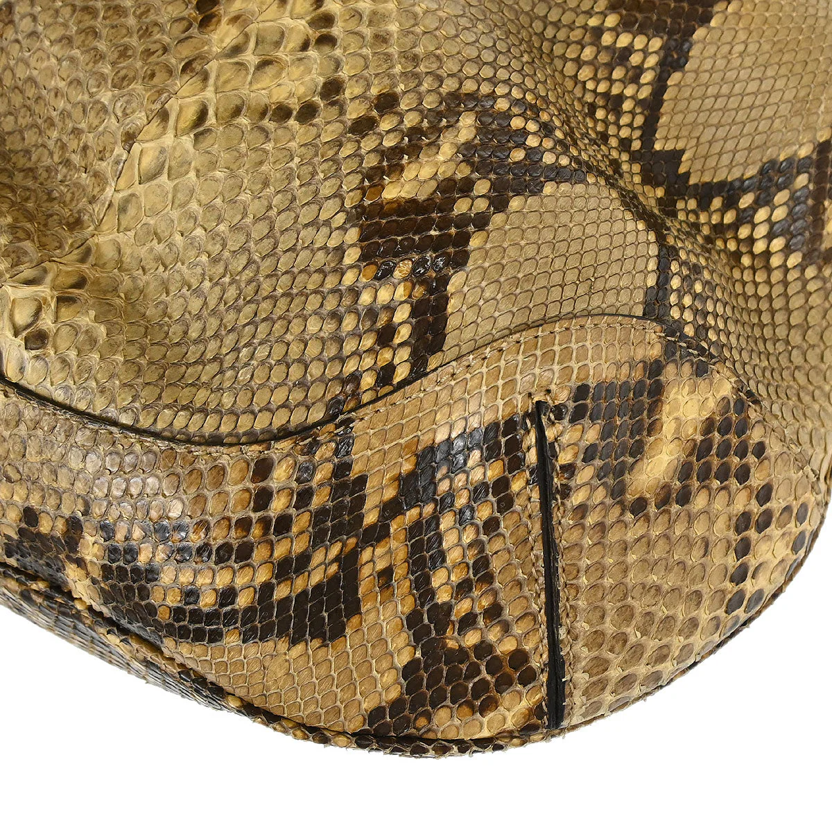 Gucci * Beige Python Bamboo 2way Handbag - Image 8