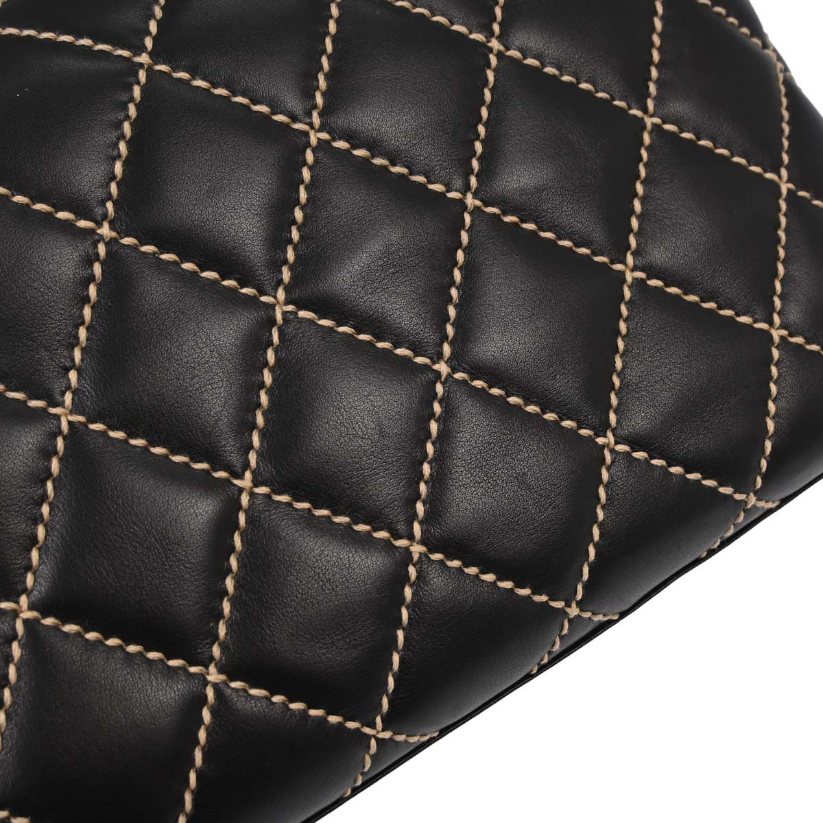 Chanel Black Calfskin Wild Stitch Handbag - Image 8