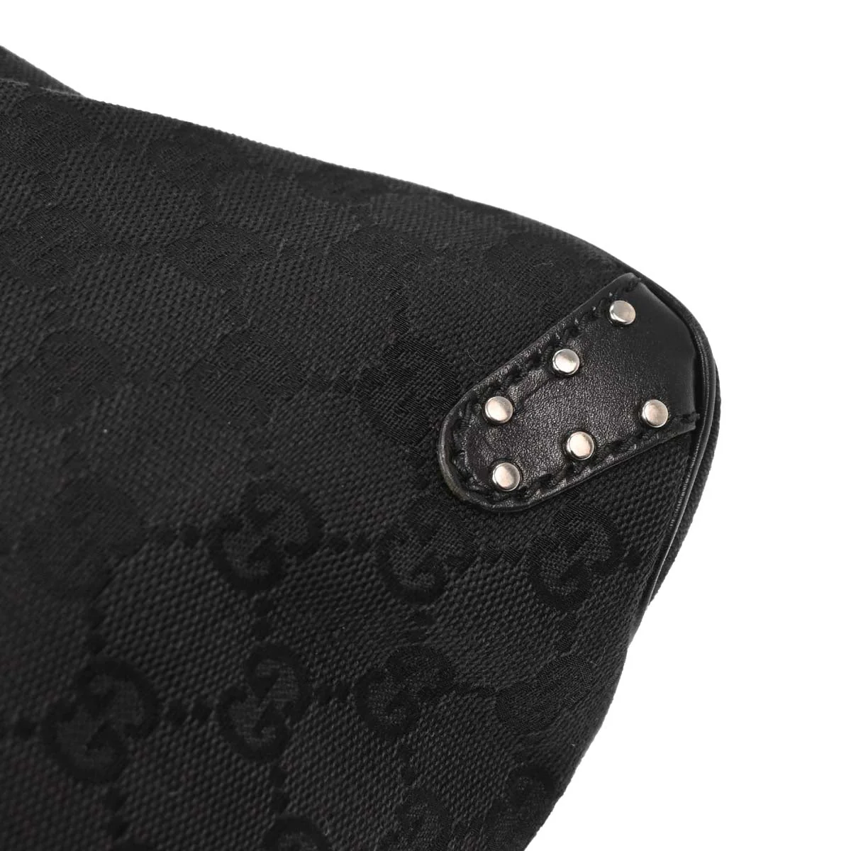 Gucci Black Horsebit GG Handbag - Image 6