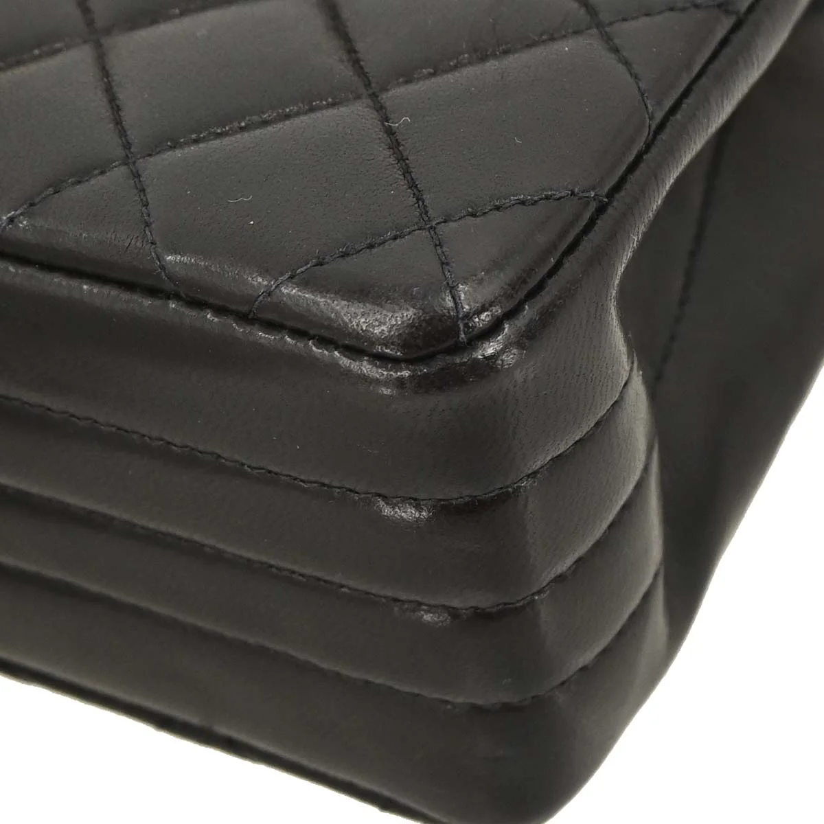 Chanel Black Lambskin Paris Shoulder Bag - Image 7
