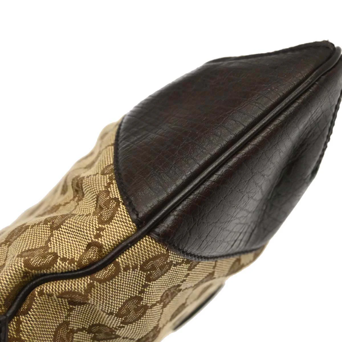 Gucci Brown GG Canvas Sherry Horsebit Shoulder Bag - Image 3