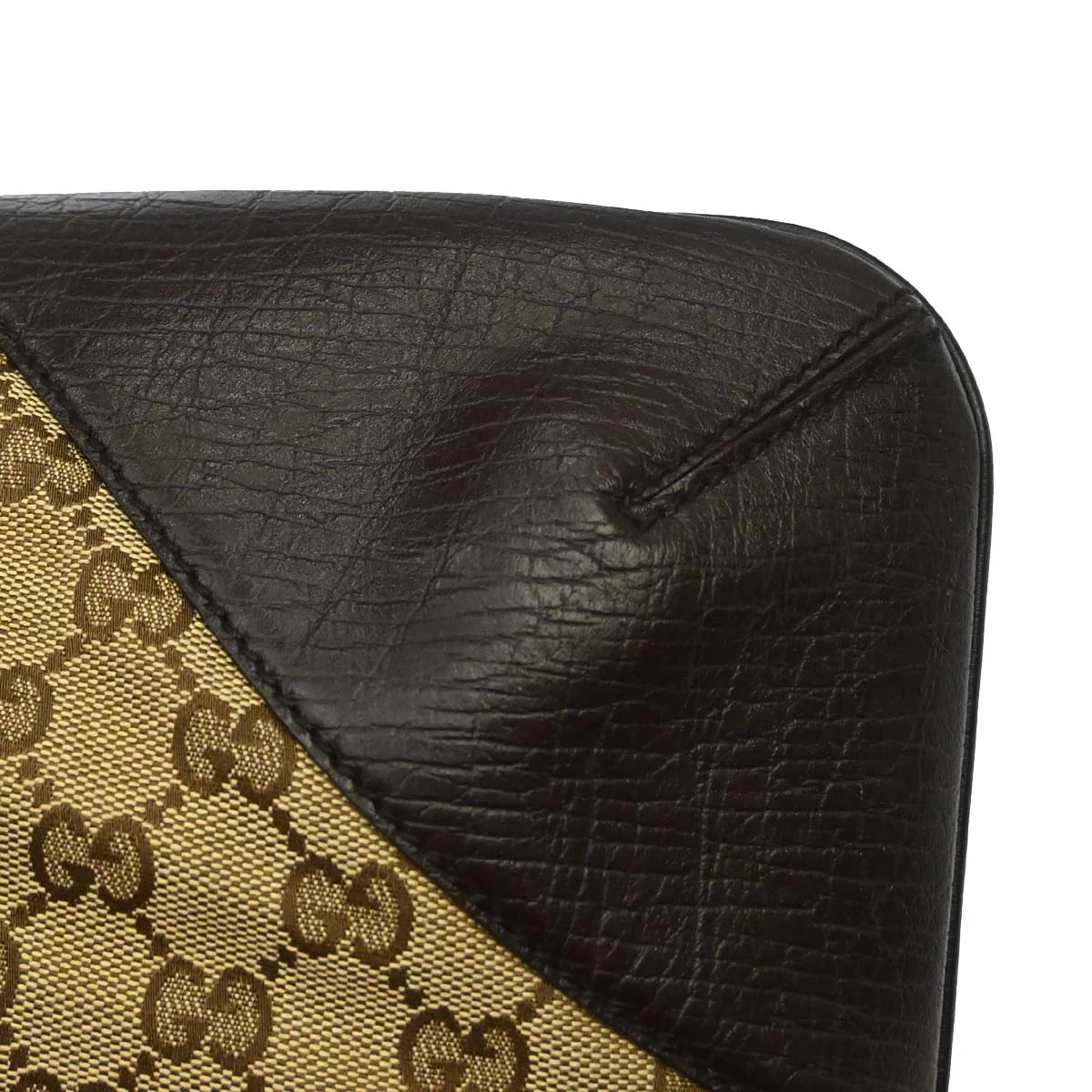 Gucci Brown GG Canvas Sherry Horsebit Shoulder Bag - Image 5