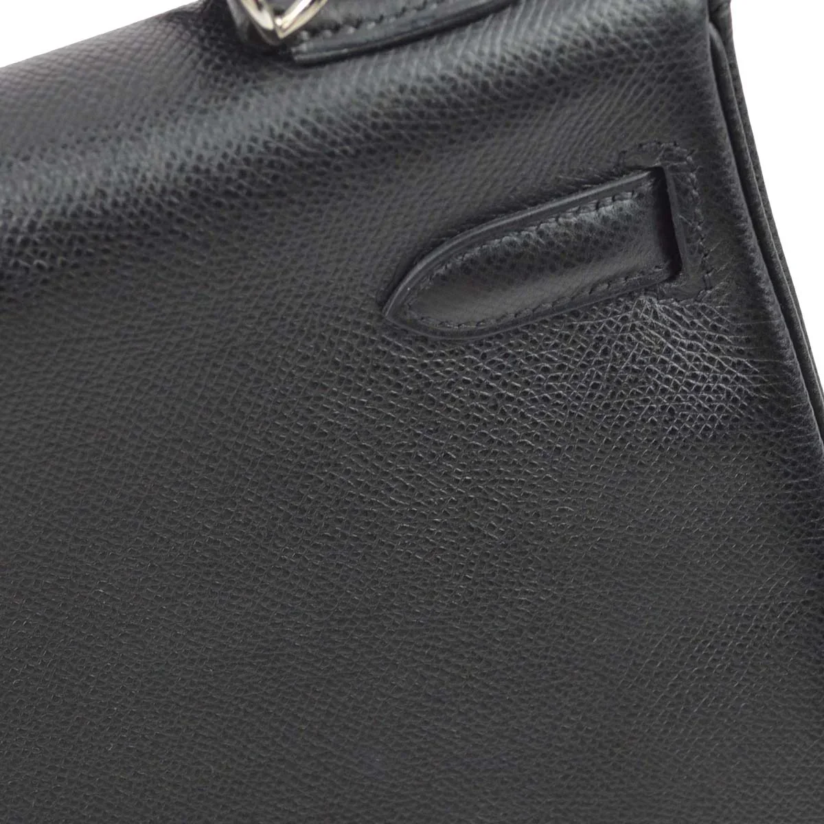 Hermes 2005 Black Epsom Kelly 32 Retourne 2way Shoulder Handbag - Image 4