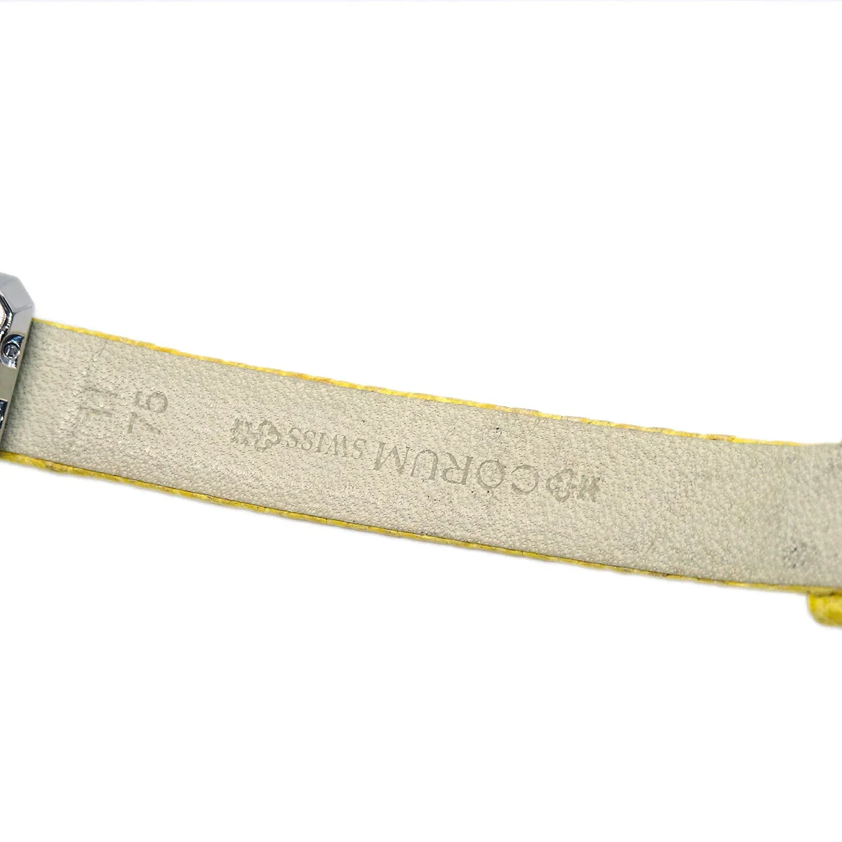 Corum * Sugar Cube Ref.137.425.47 Quartz Watch SS Diamond Yellow - Image 6