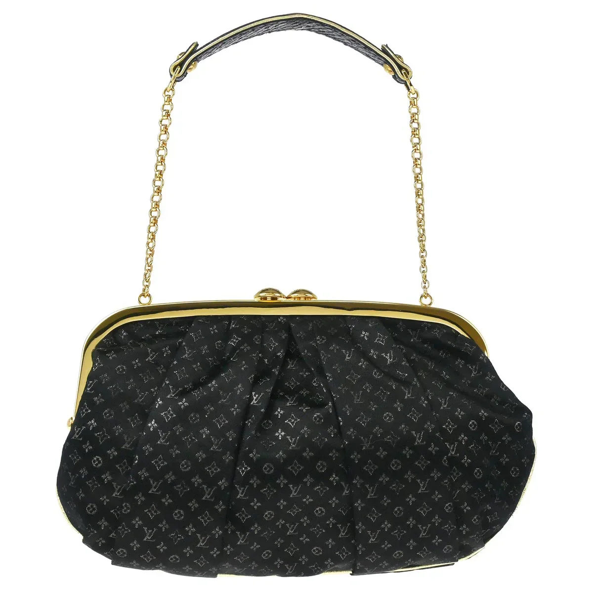 Louis Vuitton * 2006 Black Satin Aumoniere M92062