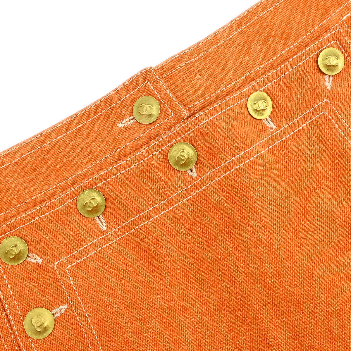 Chanel Denim Skirt Orange #44 - Image 4