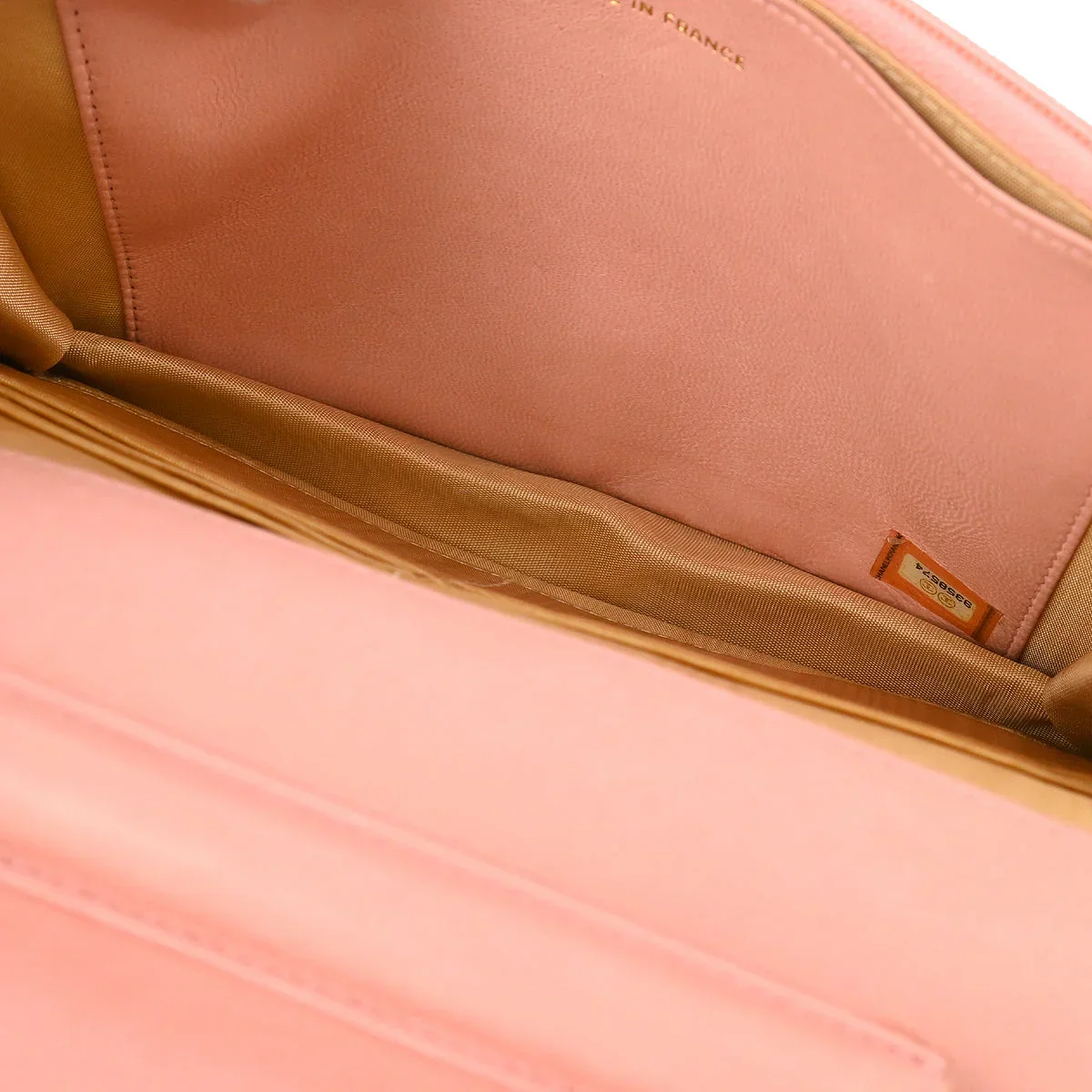 Chanel 2005-2006 Pink Caviar Timeless WOC Chain Shoulder Wallet Bag - Image 6