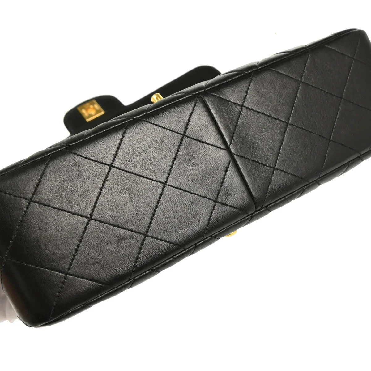 Chanel 1994-1996 Black Lambskin Double Sided Classic Flap Shoulder Bag - Image 5
