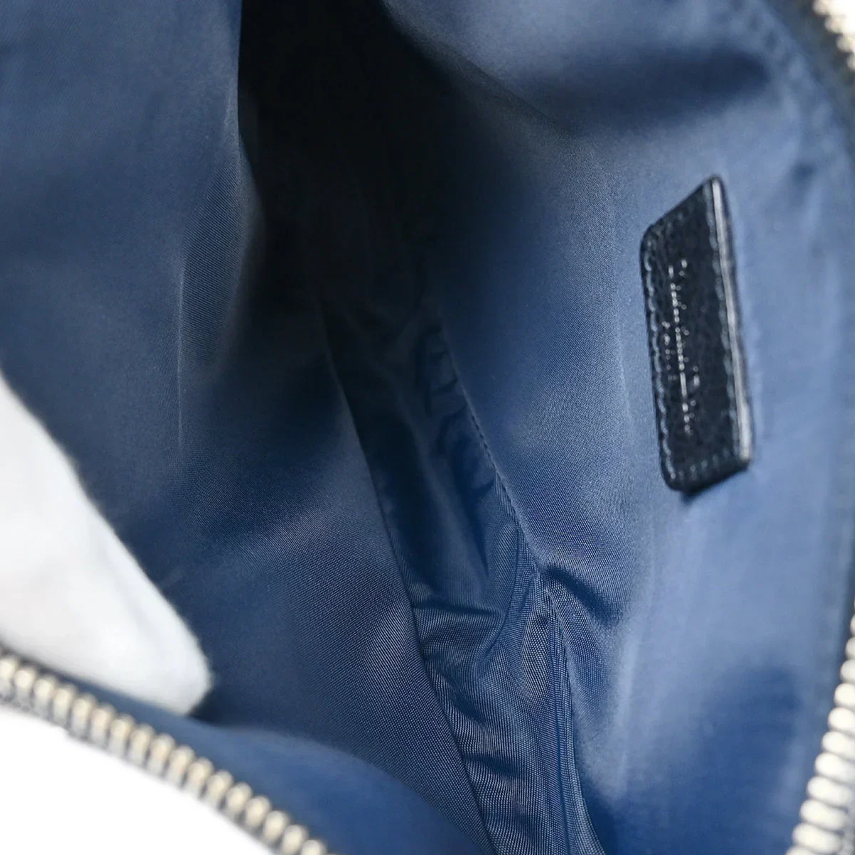 Christian Dior 2005 Navy Denim Trotter Saddle Handbag - Image 7
