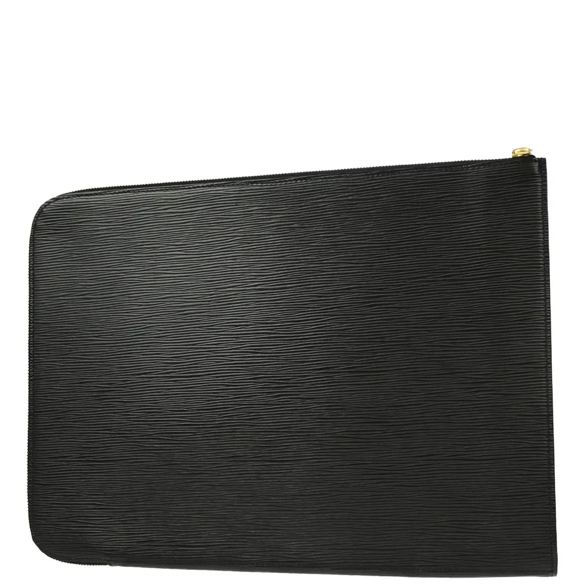 Louis Vuitton 1991 Black Epi Poche Documents 38 Business Bag M54492 - Image 2