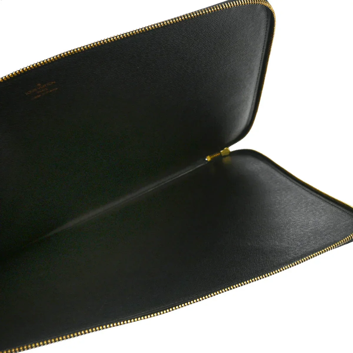 Louis Vuitton 1991 Black Epi Poche Documents 38 Business Bag M54492 - Image 4