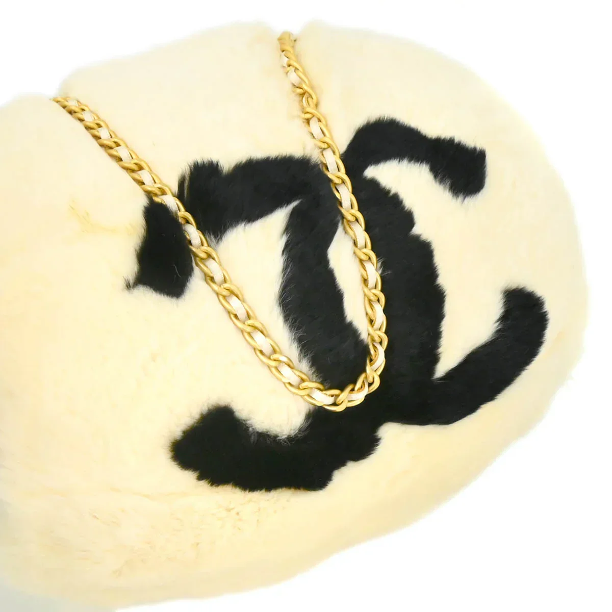 Chanel 2001 Rabbit Fur Hand Muff Bag - Image 3