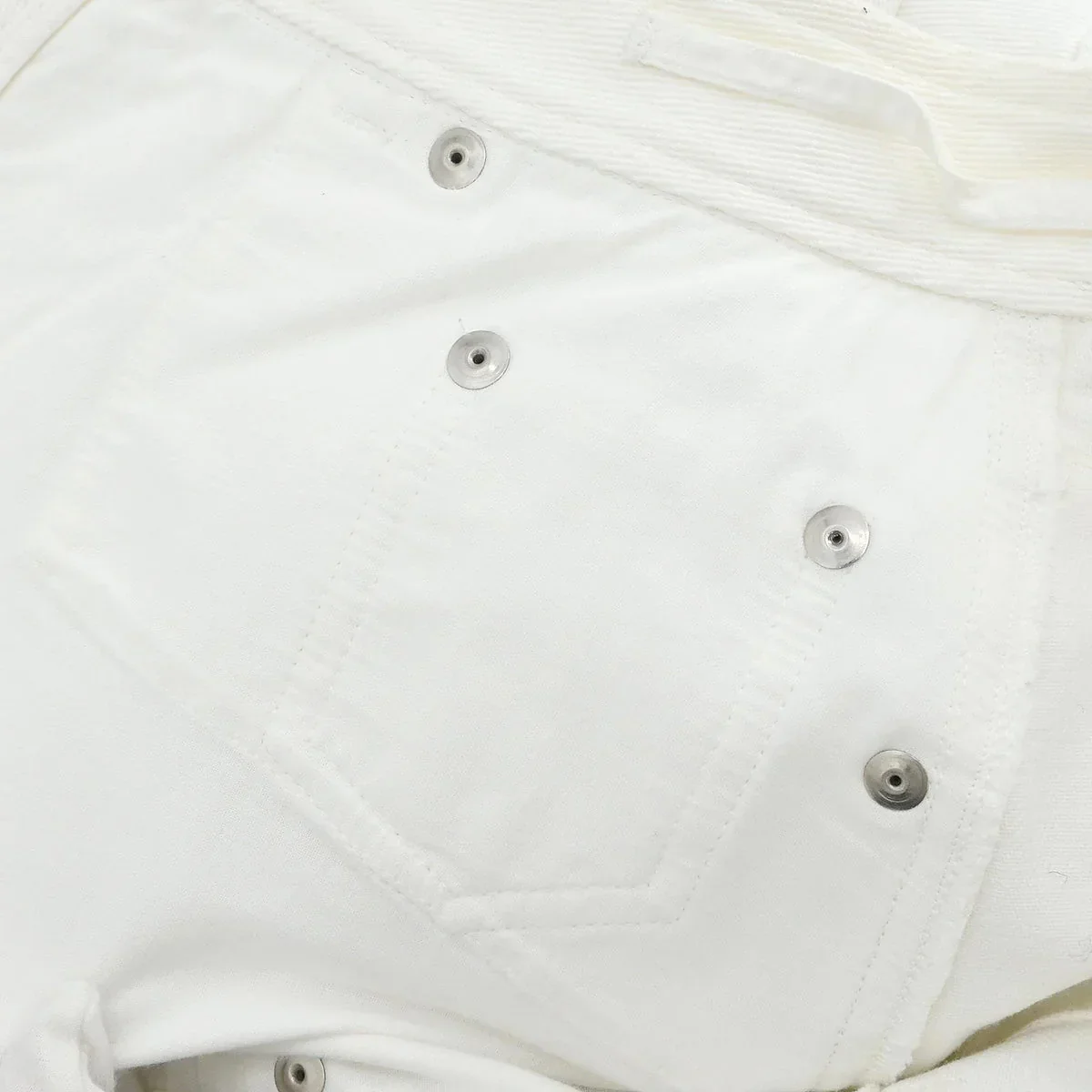 Chanel Long Denim Pants White #36 - Image 8