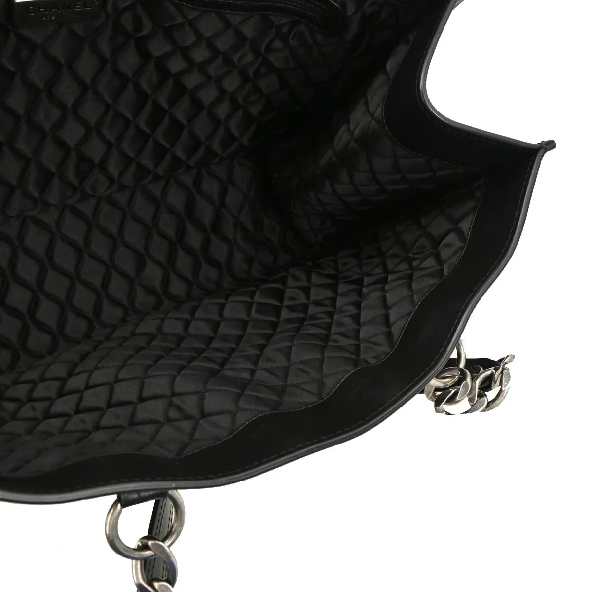 Chanel 2005-2006 Black Calfskin Tote Bag - Image 4