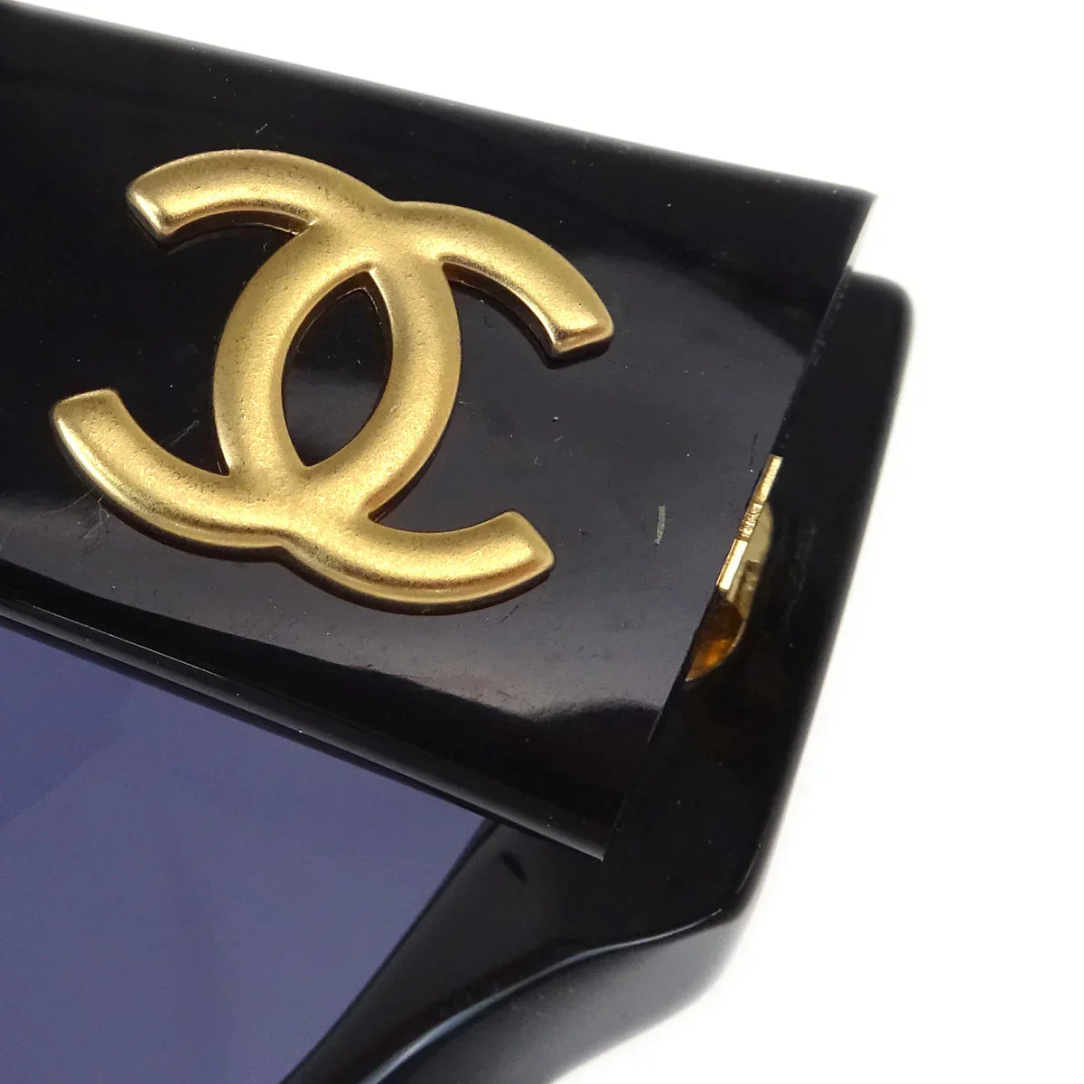 Chanel Sunglasses Eyewear Black Small Good - Image 5