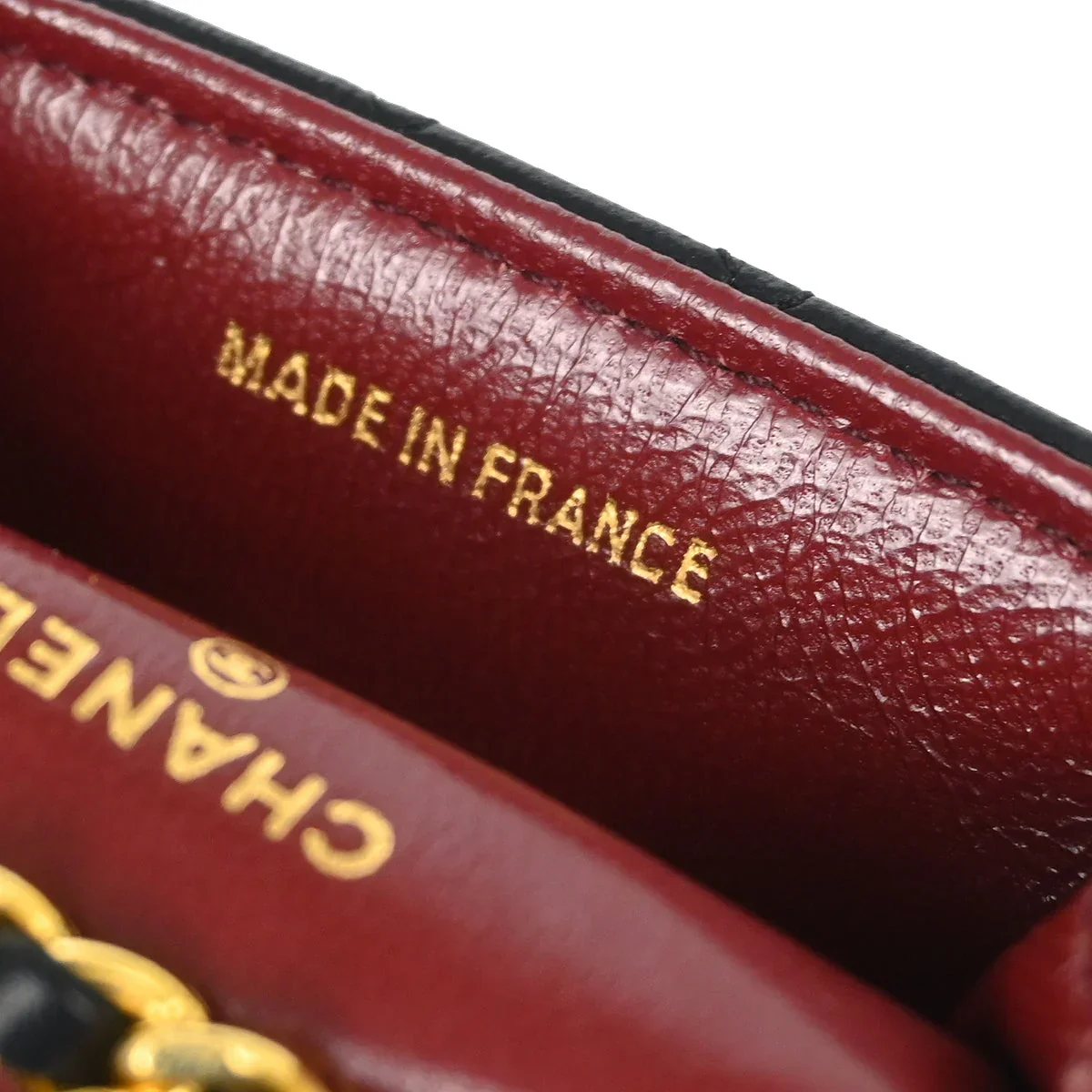 Chanel 1986-1988 Black Lambskin Classic Flap Micro Belt Bag - Image 6