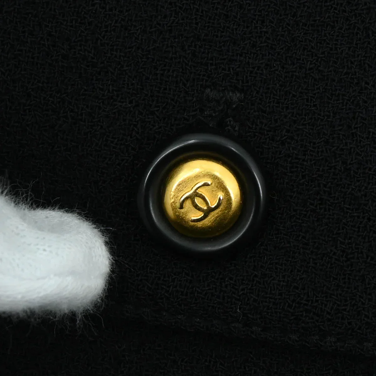 Chanel 1996 Single Breasted Jacket Black #38 - Image 6