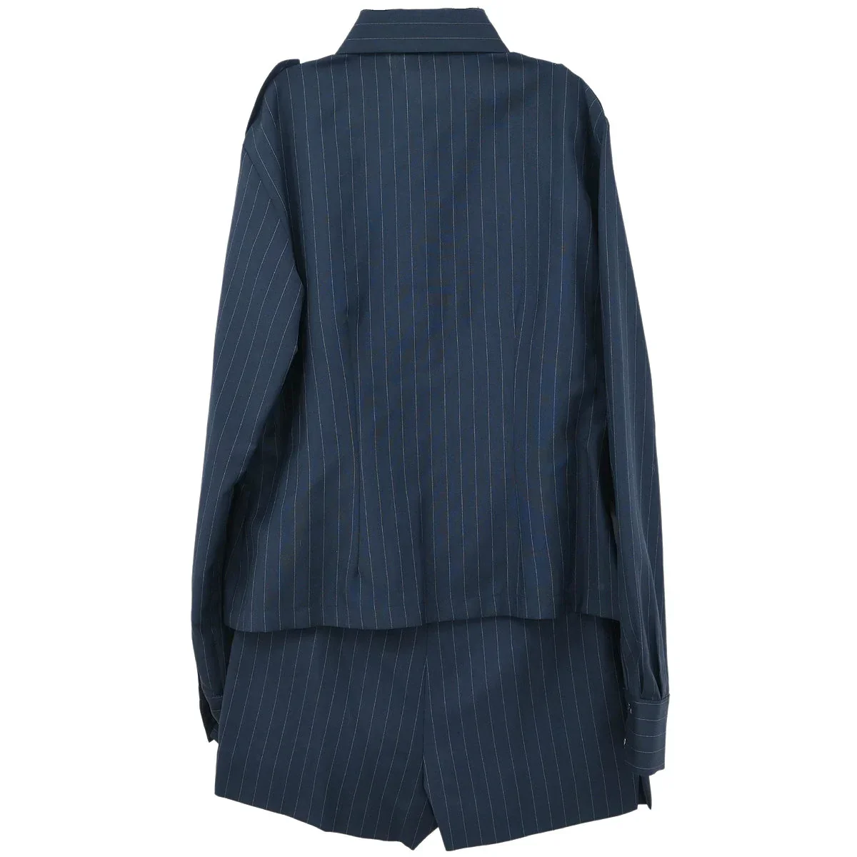Gucci Setup Blouse Shirt Short Pants Navy #42 #38 - Image 2