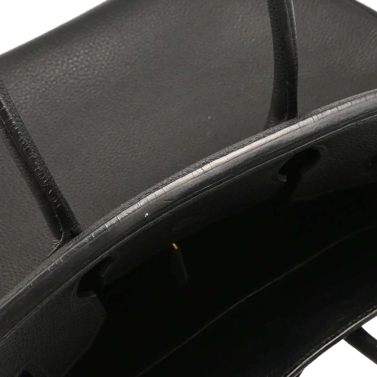 Hermes Black Togo Birkin 35 Handbag - Image 10