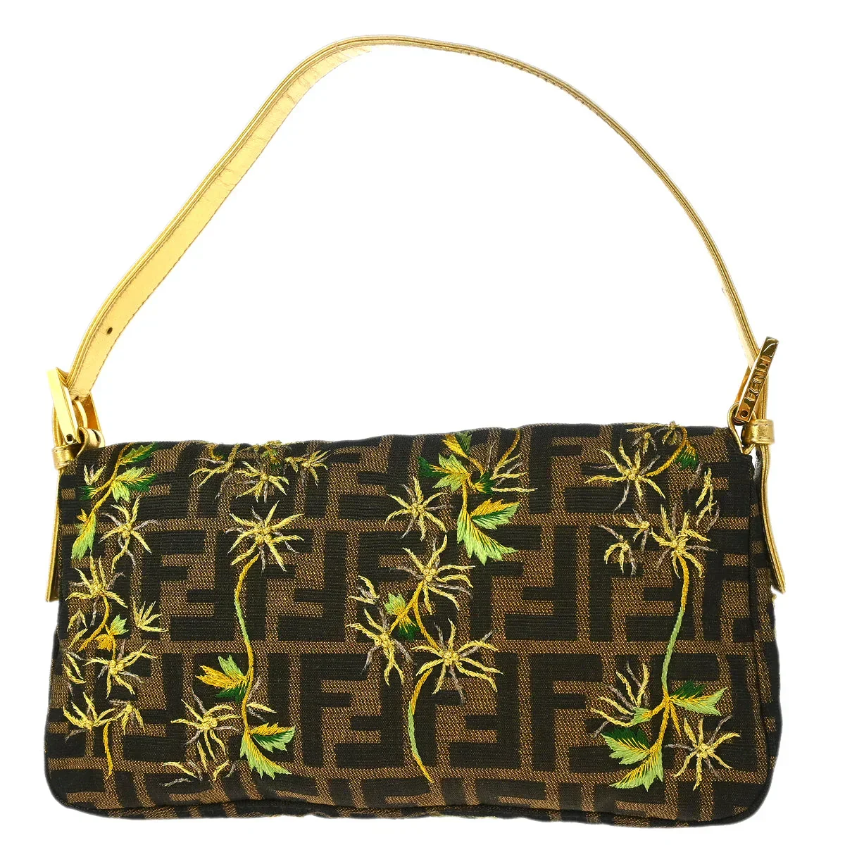 Fendi 2000 Brown Zucca Baguette Handbag - Image 2