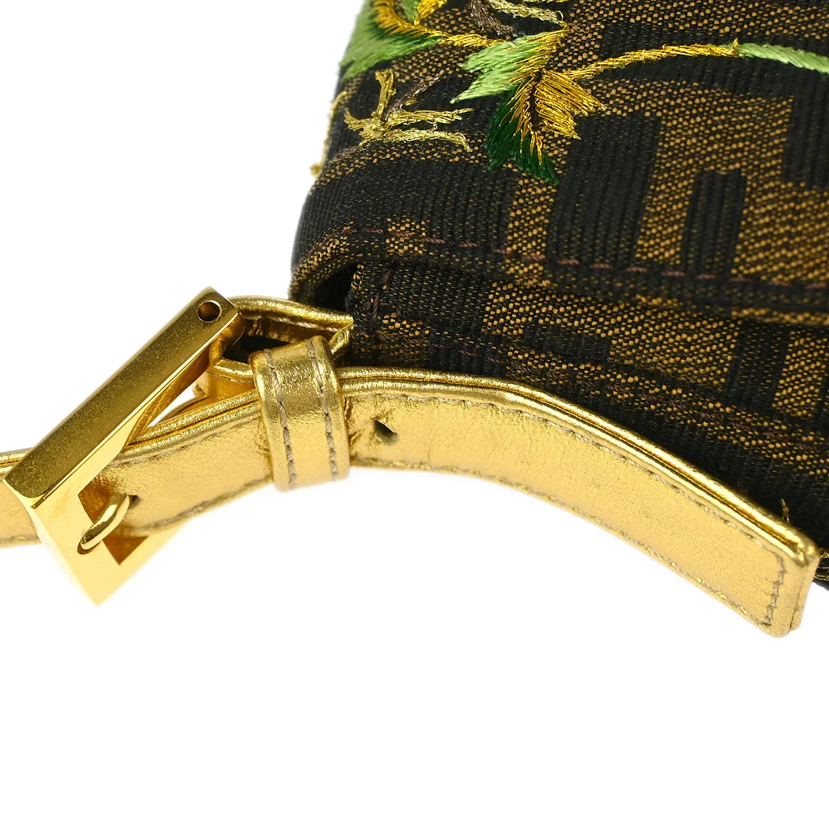 Fendi 2000 Brown Zucca Baguette Handbag - Image 4