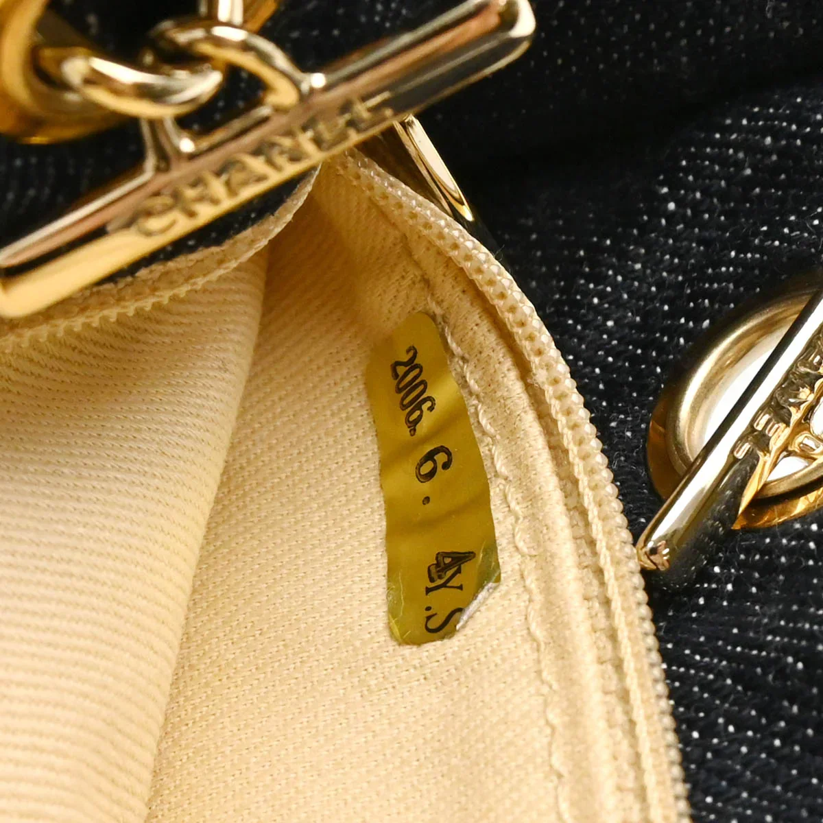 Chanel Navy Denim Night Flight Tote Bag - Image 10