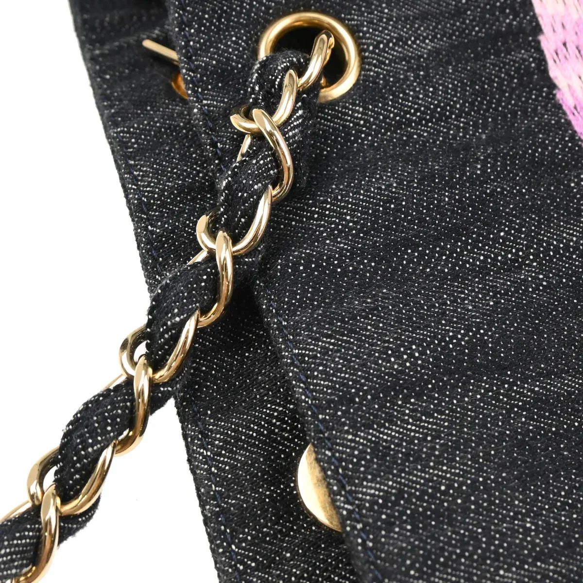 Chanel Navy Denim Night Flight Tote Bag - Image 6