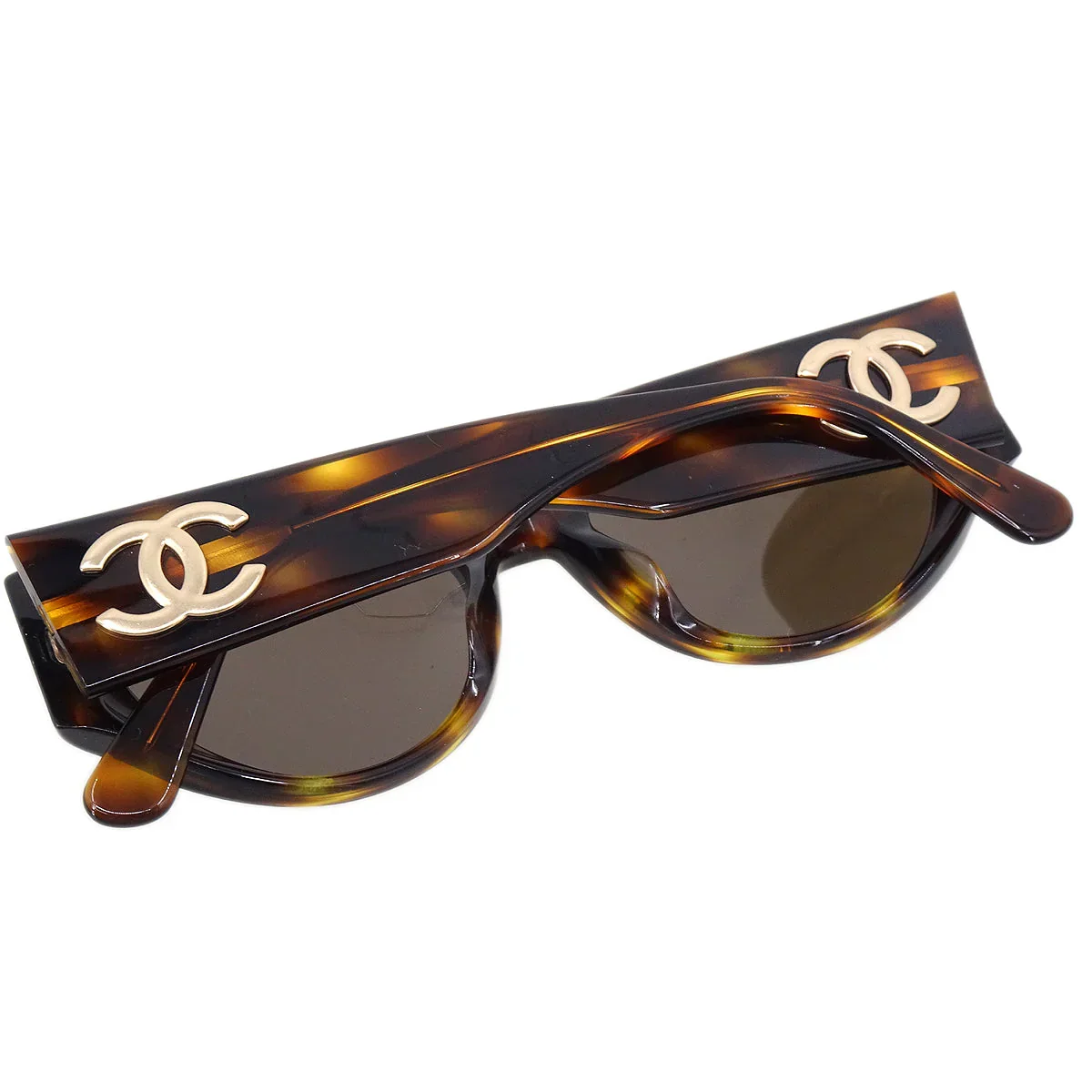 Chanel Sunglasses Eyewear Brown Small Good - Image 7