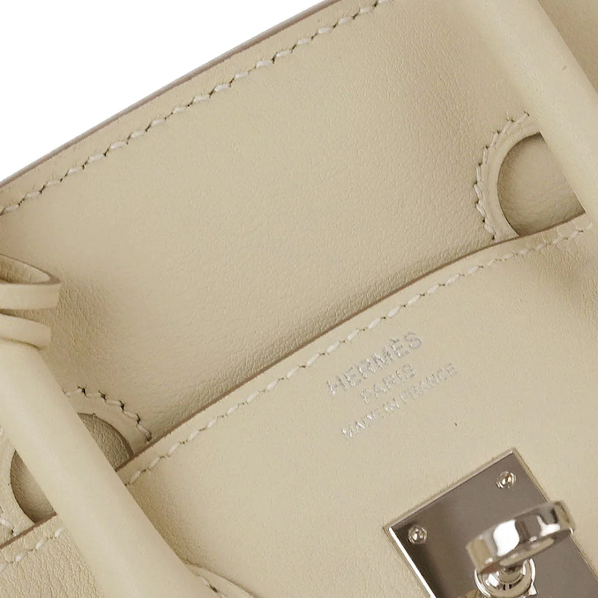 Hermes 2016 Swift Craie Birkin 25 Handbag - Image 9