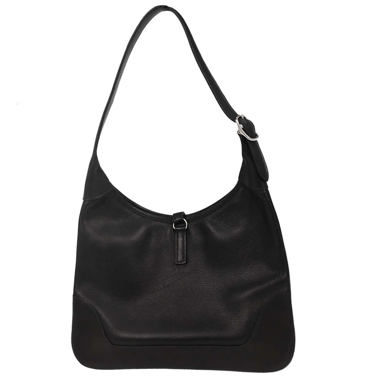 Hermes 2004 Black Evergrain Trim 31 Shoulder Bag - Image 2