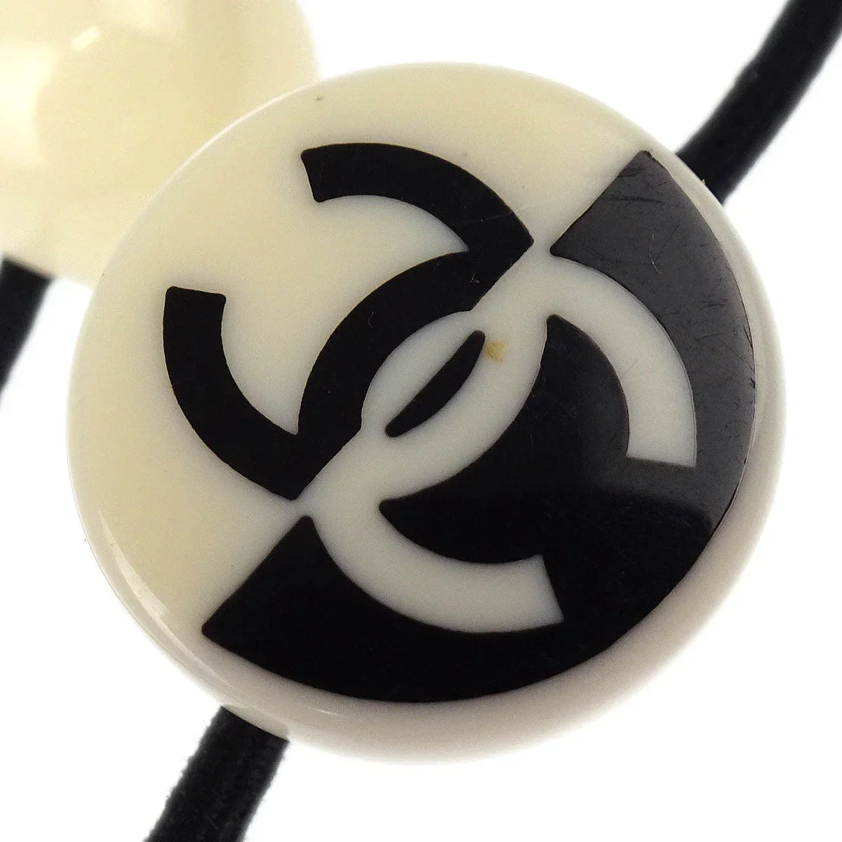 Chanel Hair Band Hair Accessories Black 05P - Image 2