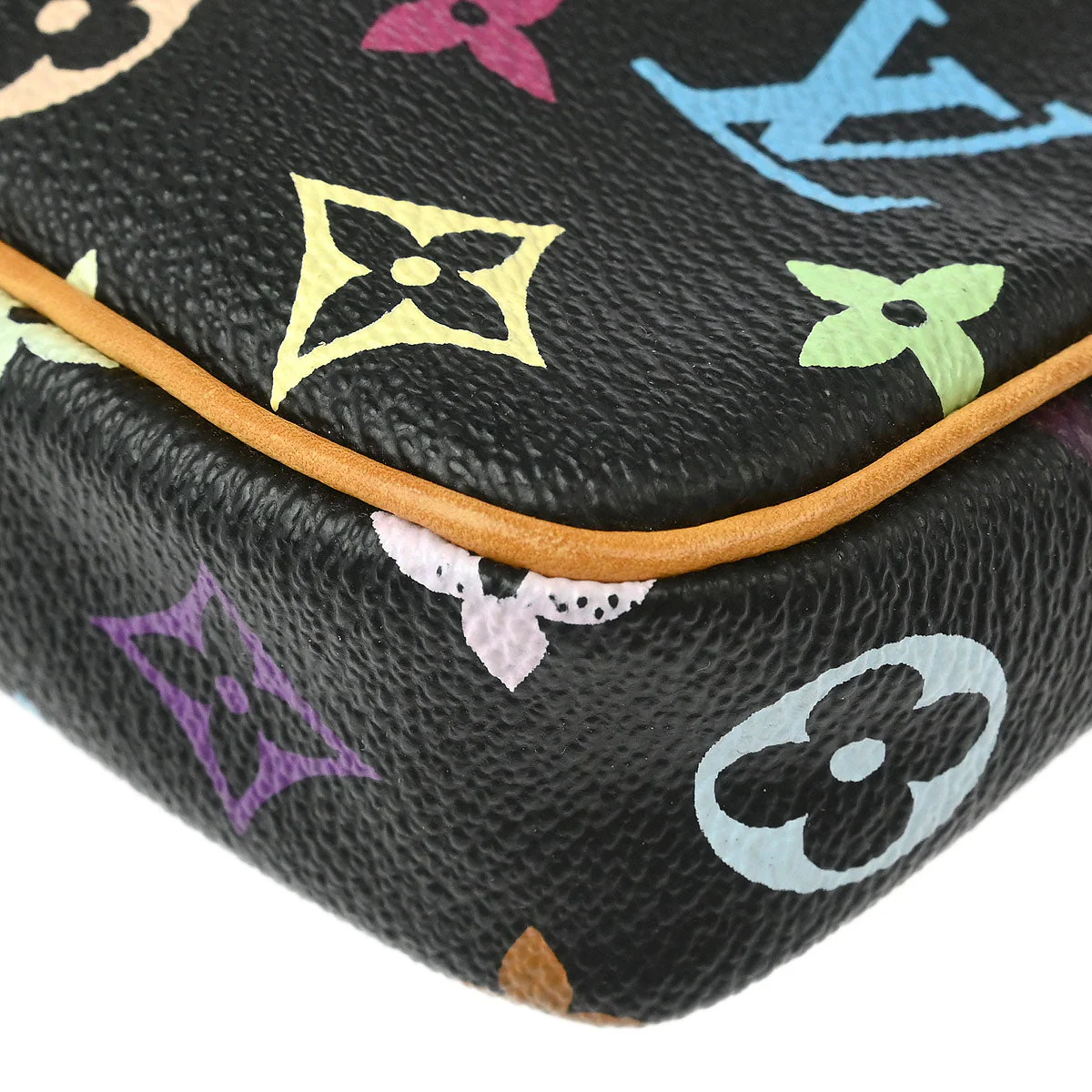 Louis Vuitton 2003 Black Multicolor Pochette Accessoires M92648 - Image 3