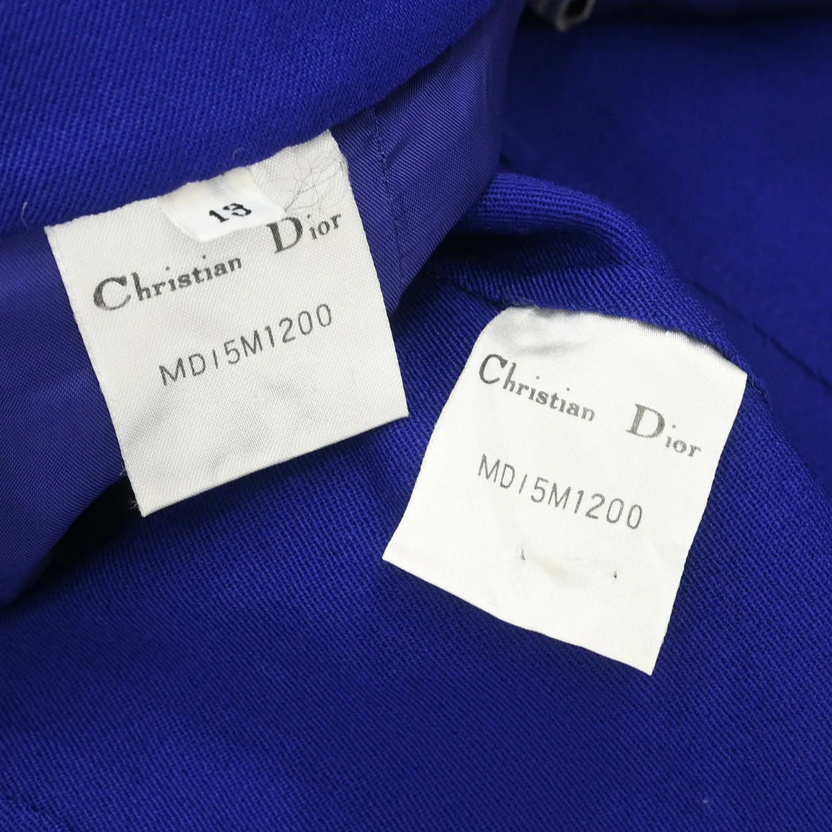 Christian Dior Setup Suit Jacket Skirt Purple #40–42 - Image 10